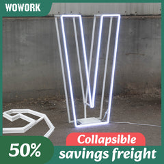 Collapsible RGB Neon Frame Marquee Lights