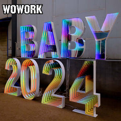 RGB Infinity letter lights