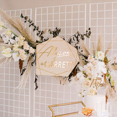 Customizable Grid Backdrop Set for Versatile Party Decor