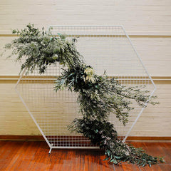 Detachable Equilateral Hexagonal Grid Backdrop for Captivating Party Decor