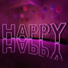 Illuminated Large Lighted Frame Neon Numbers 3D Frame Letter