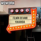 WOWORK Customizable and replaceable hanging floor card light bulbs, advertising light boxes for shopping malls store decoration