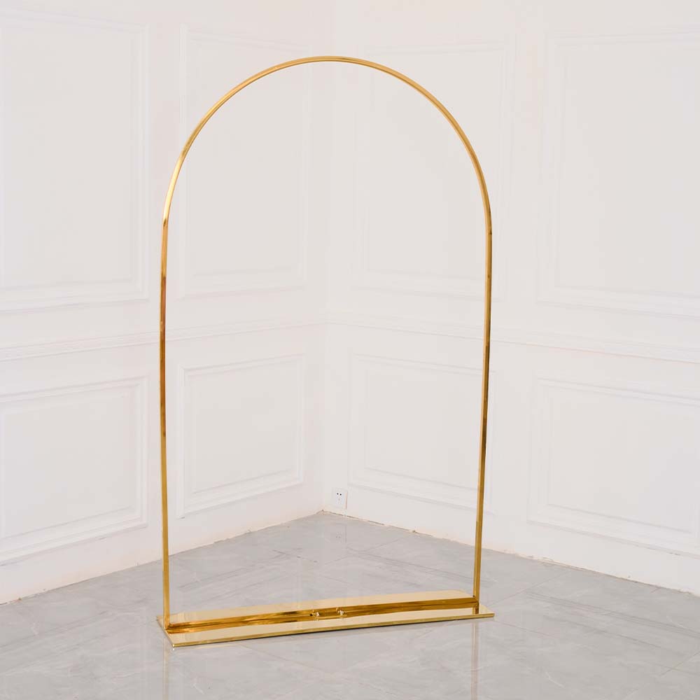 gold wedding arch backdrop