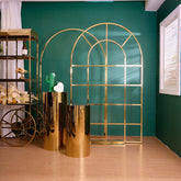 gold arch backdrop