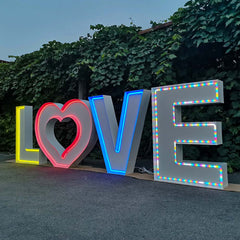 light up letters LOVE