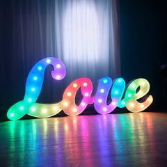 RGB Turbo marquee letters