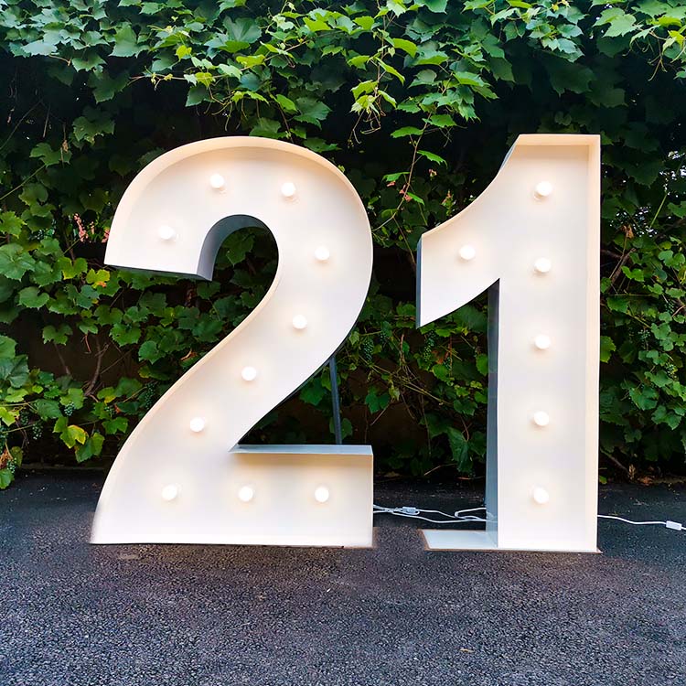 marquee numbers light