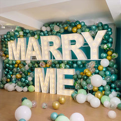 marry me marquee letters