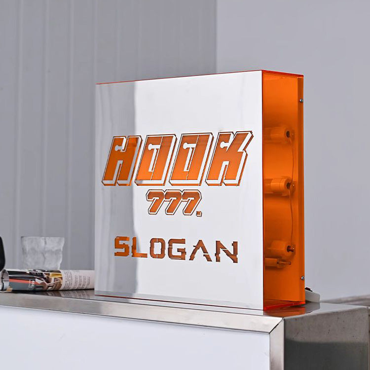 Illuminate Your Space with Reflective Acrylic and Metal Signage light box Versatile and Eye-Catching