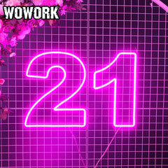 21 twenty one number for birthday party decor