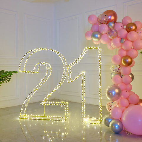 giant balloon numbers for wedding event party decoration
