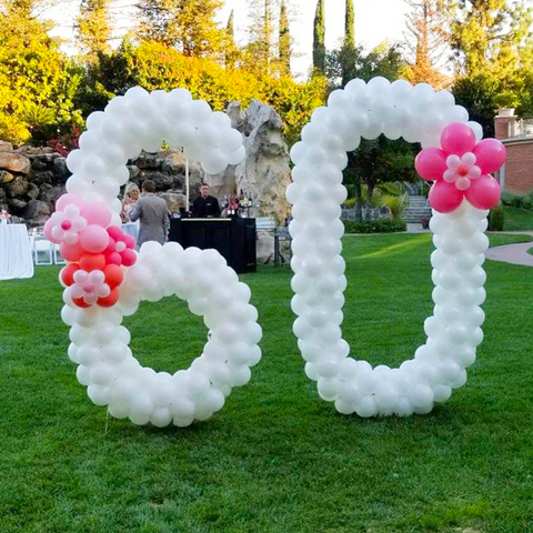 Quick disassembly and assembly Metal Balloon Letters and Numbers frame