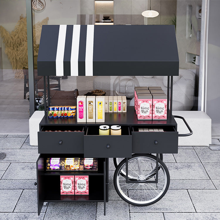 metal balck candy cart