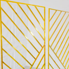 6ft Twin Rectangle Golden Backdrop
