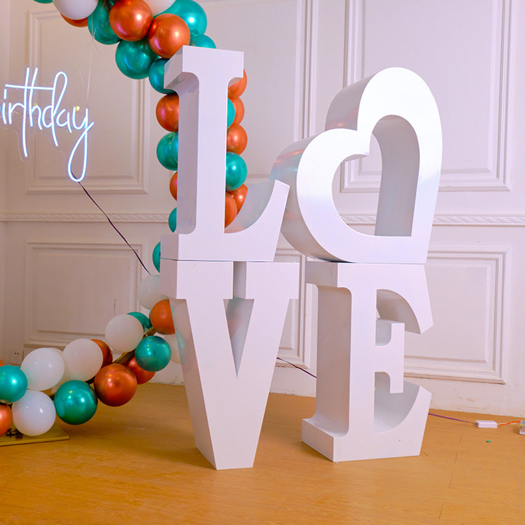 Serif Dessert Iron Letter Table for wedding party decoration