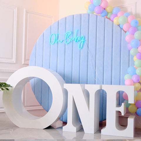 Giant large big solid letter number table one for birthday party decoration
