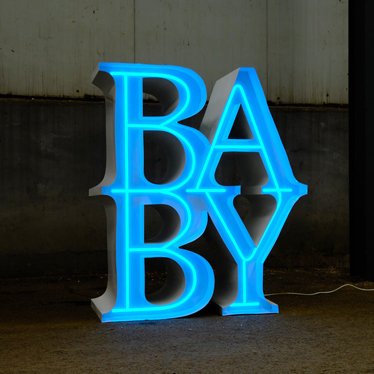 RGB Neon Light Iron Letter Table for wedding party decoration