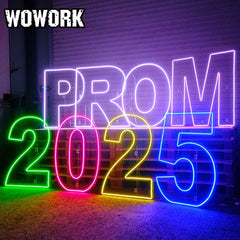 neon stand backdrop for baby birthday party