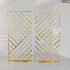 6ft Twin Rectangle Golden Backdrop