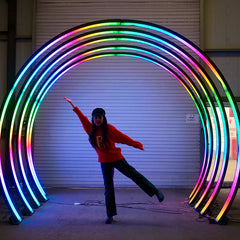LED Meteor Light Wedding Backdrop Arch