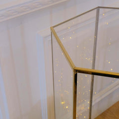 acrylic gold edge cylinder plinth stand