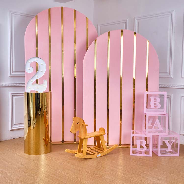 pink birthday backdrop