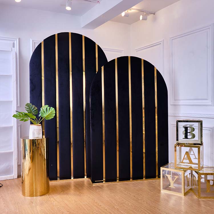 black event gold backdrop