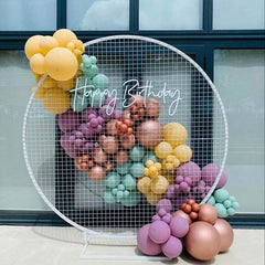 round mesh backdrop stand