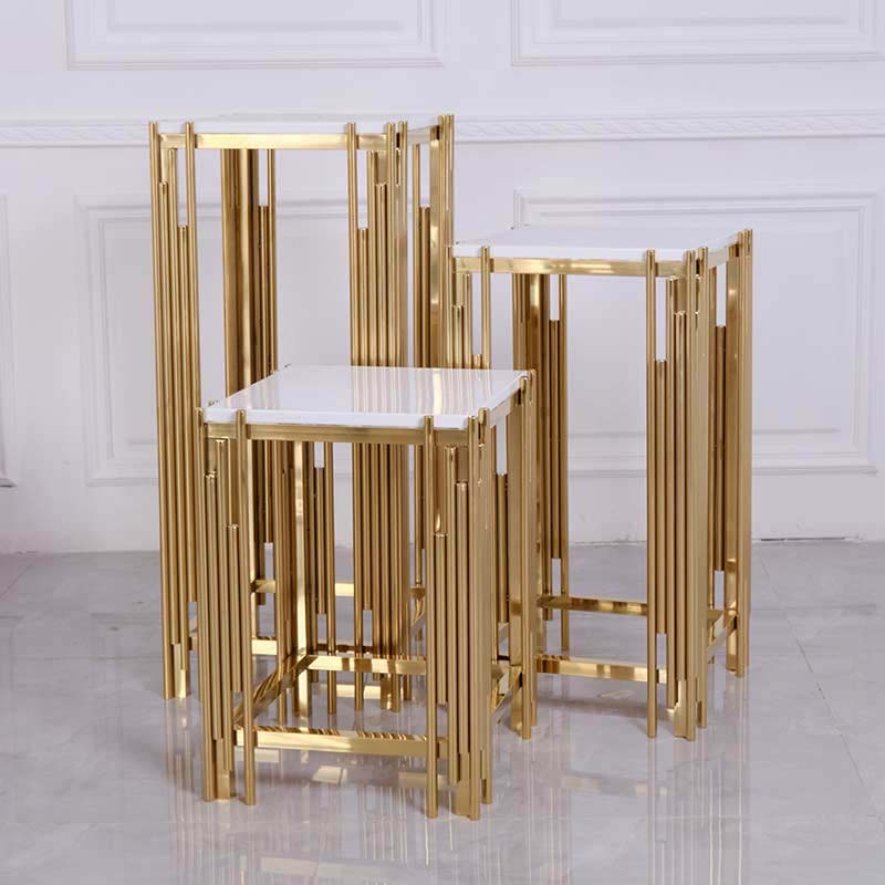 Square Metal Columns Cylinders Baby shower Party dessert table pillar