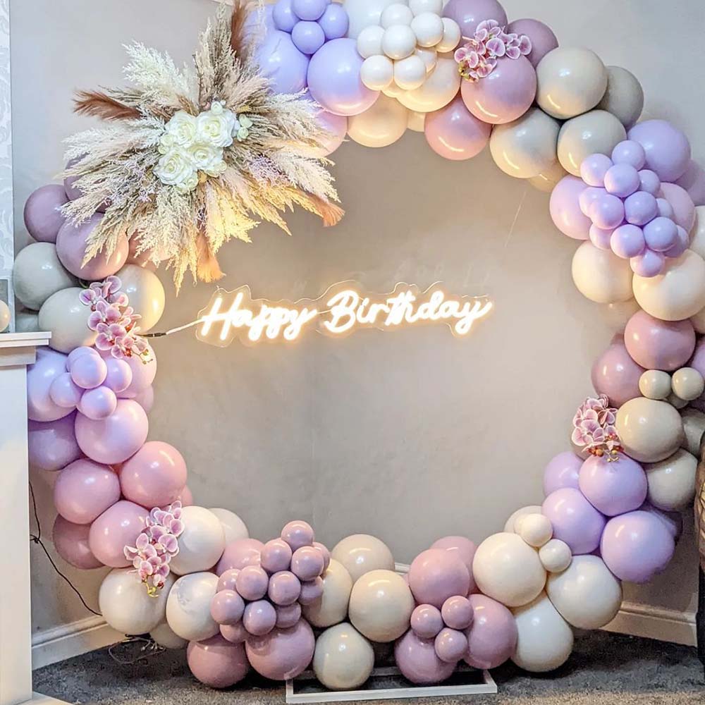 balloon birthday backdrop for baby shower party event decor