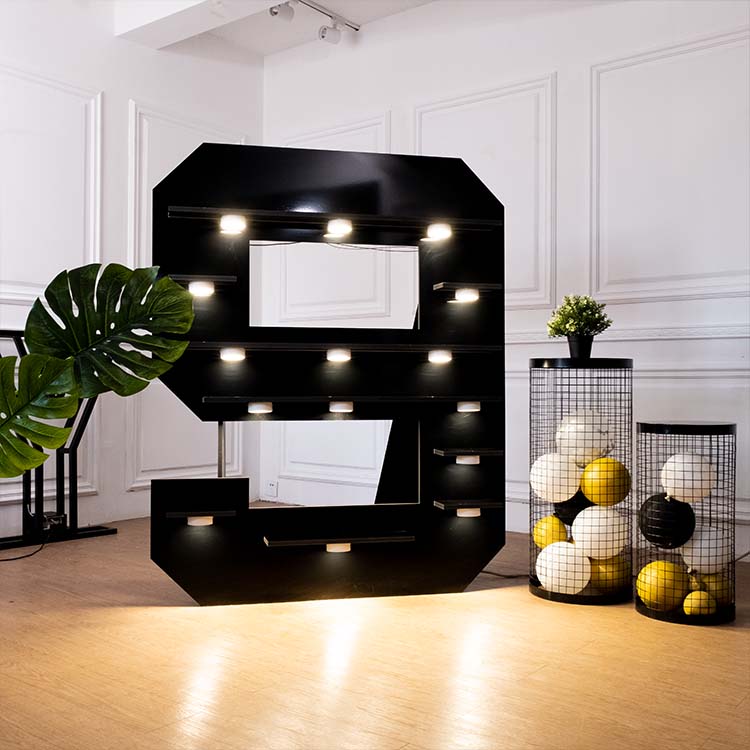 DIY black marquee letters 