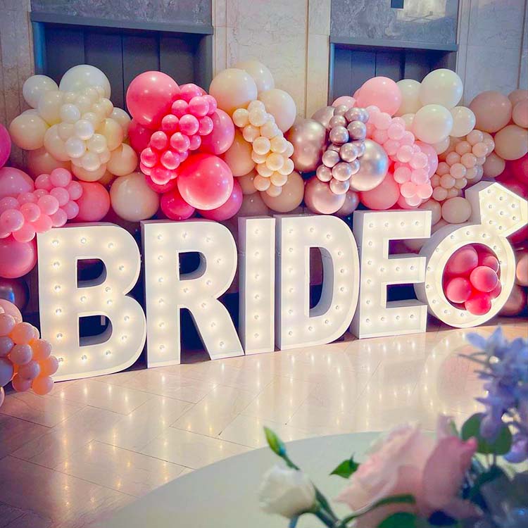 Led Bride Letters Bride marquee letters with light up led lights for wedding decoration ...