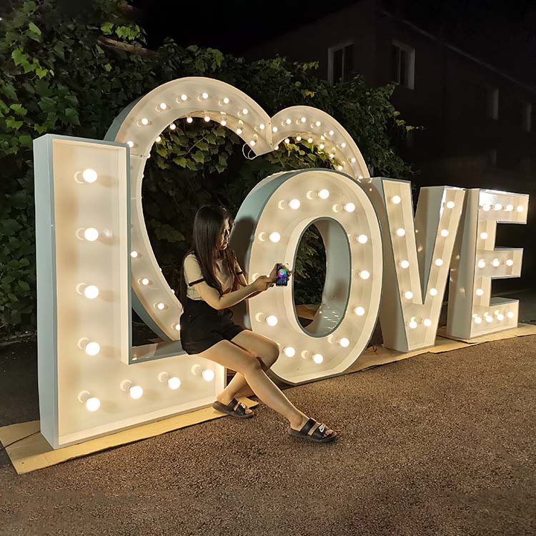 marquee letters 4ft  big love for wedding