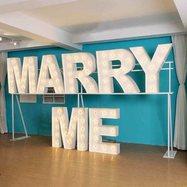 marry me marquee letters for party supplies