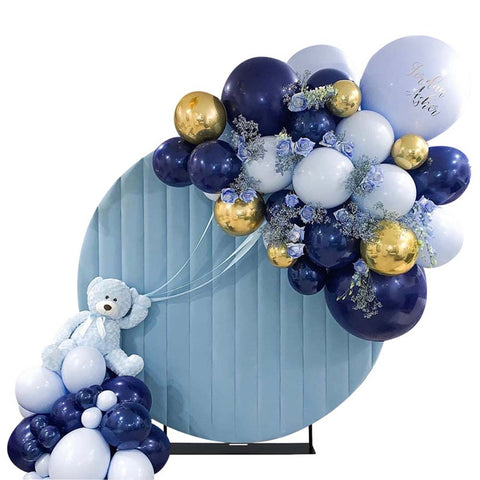 balloon blue wedding backdrop